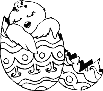 Easter  Coloring Pages on Chick In Easter Egg Coloring Pages    Disney Coloring Pages