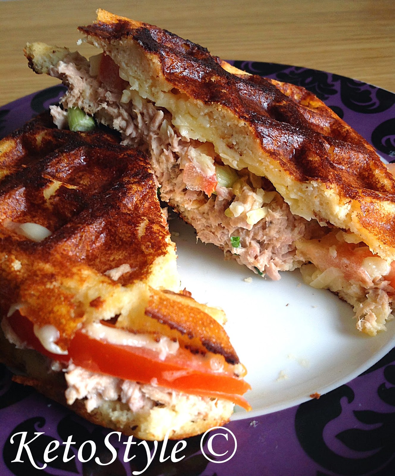 KetoStyle Tuna Waffle Melt