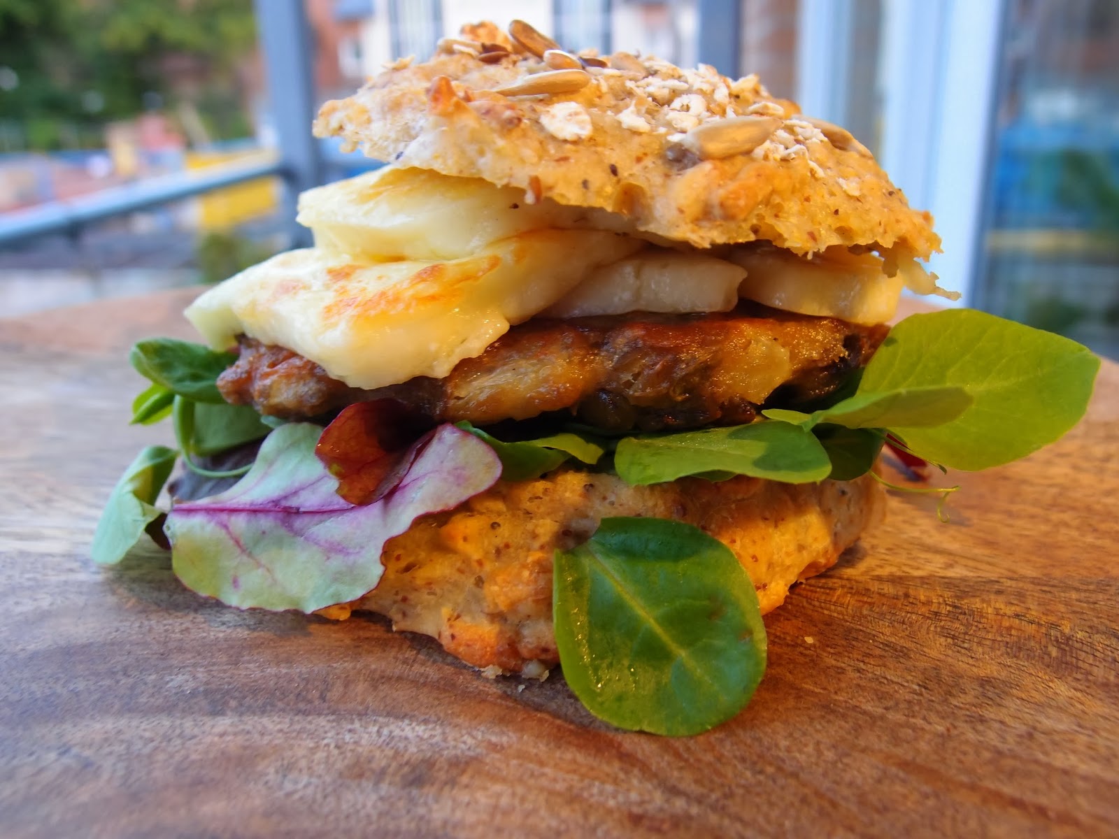 The VegHog Lentil and aubergine veggie burgers