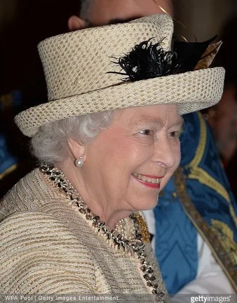 Queen Elizabeth II attends the Observance for Commonwealth Day Service At Westminster Abbey