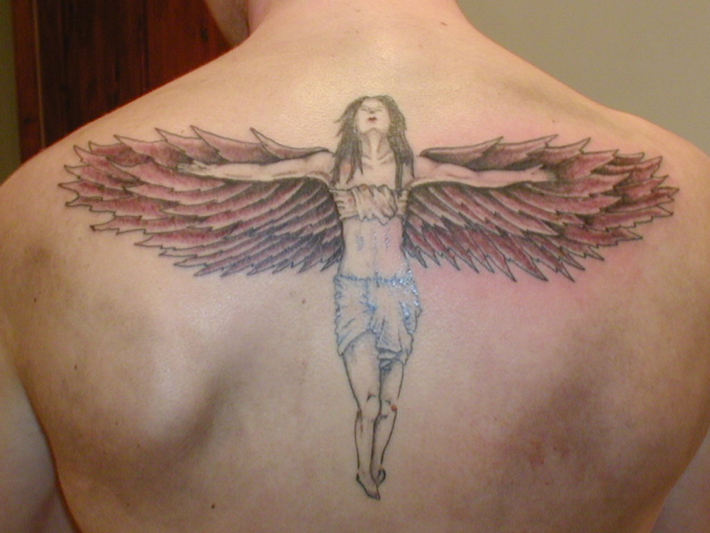 FREE TATTOO PICTURES: Angel Tattoos - Definition And Design