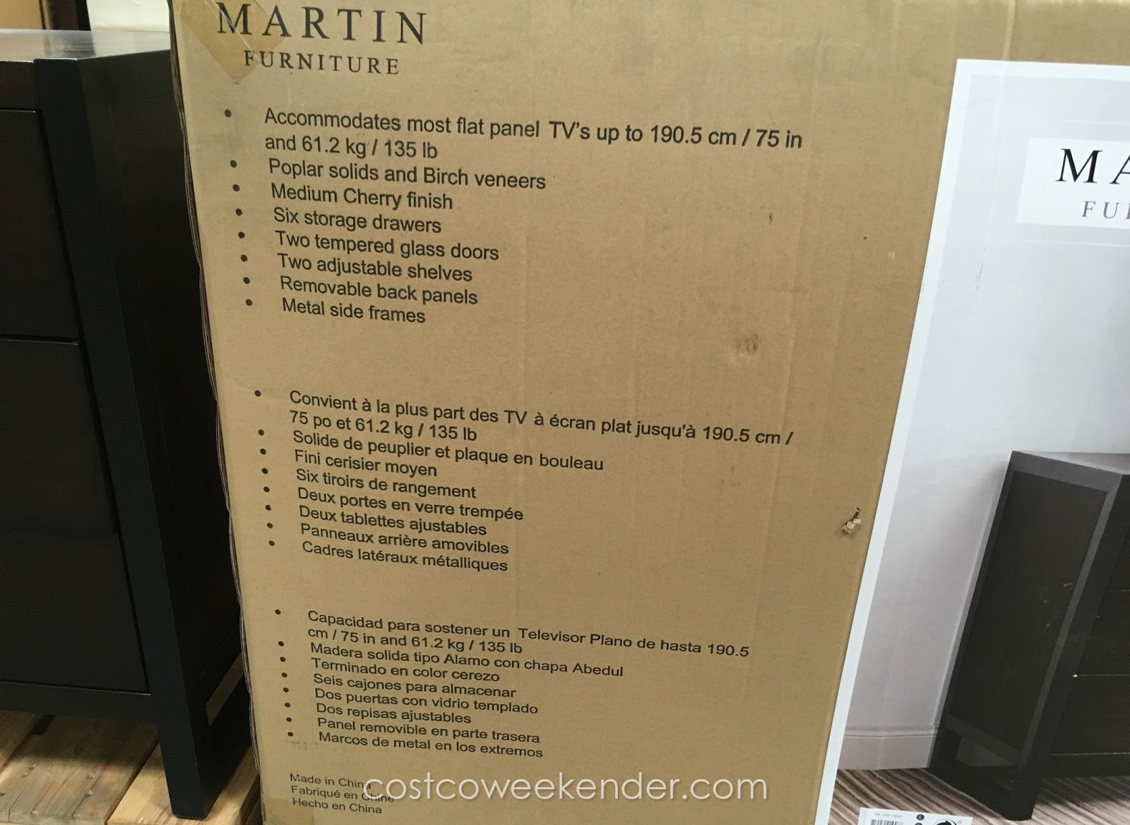 Martin Furniture Television Console Costco Weekender