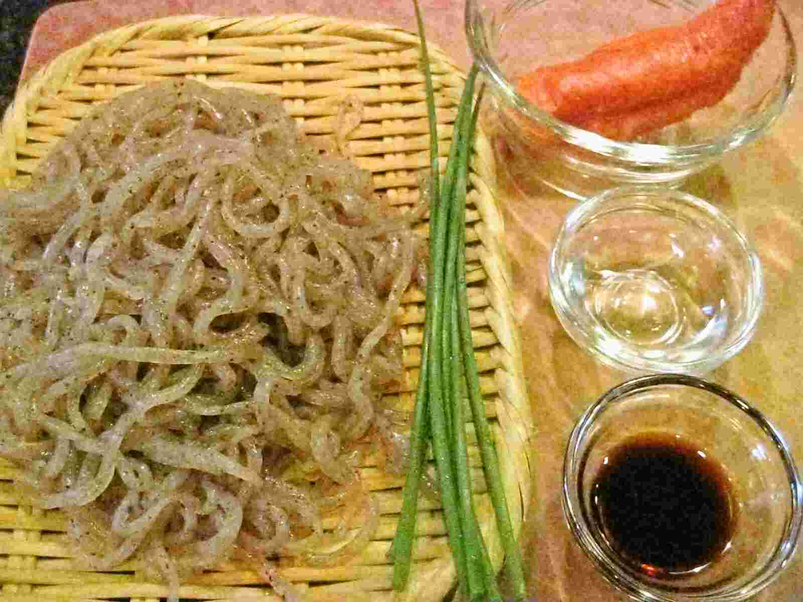 Recipes for Tom Mentaishirataki / konnyaku yam noodle saute with