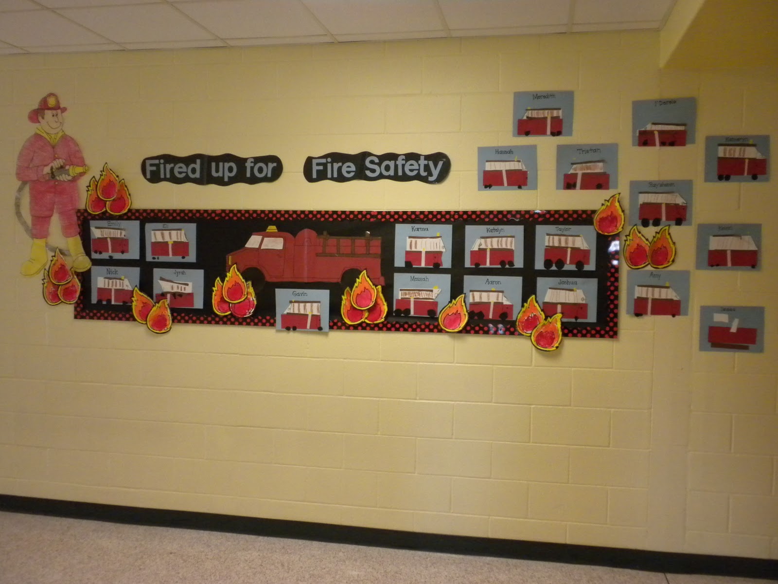 Mrs. Payton's Precious Kindergarteners Fire Safety Bulletin Board
