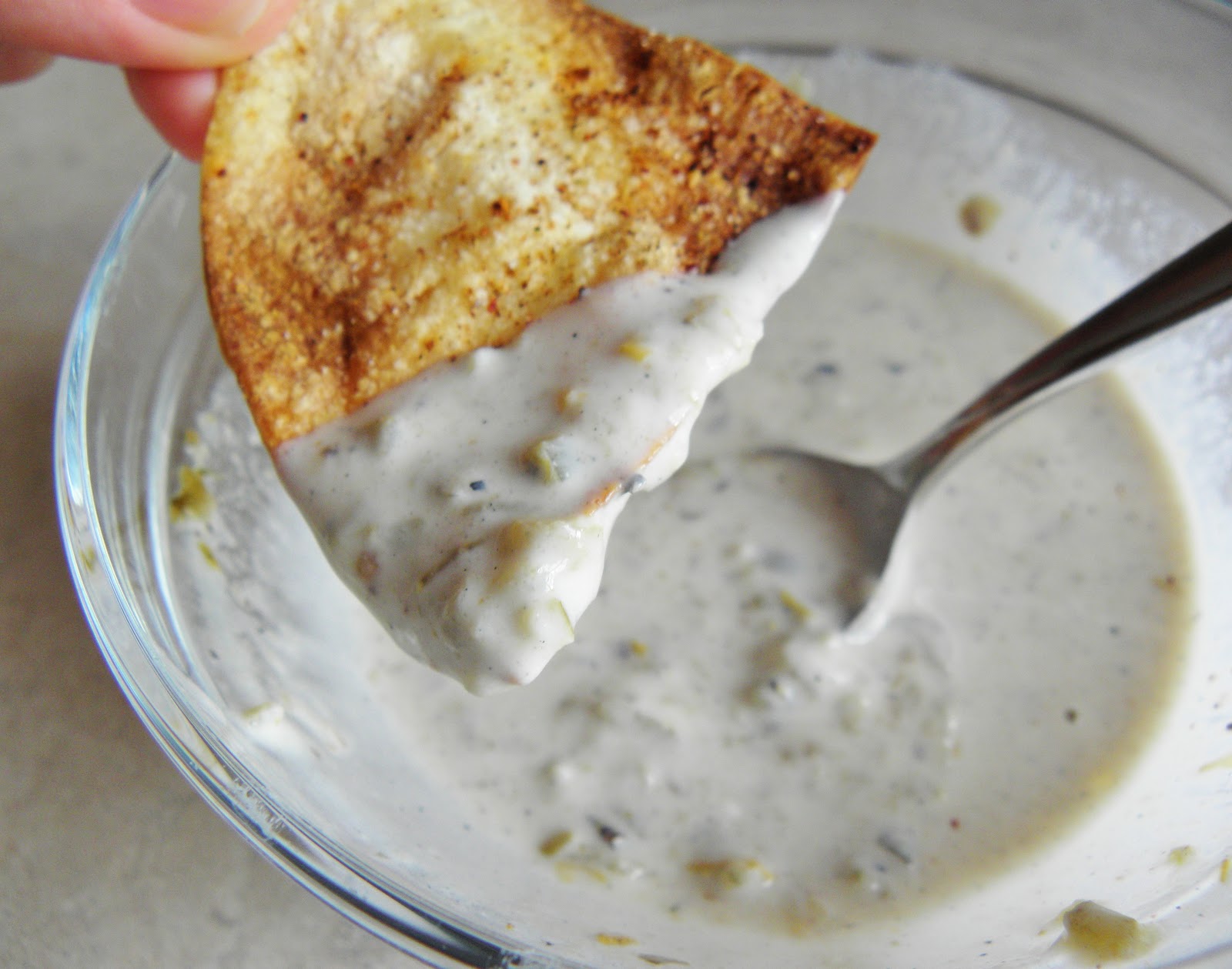 The Cozy Little Kitchen Baked Chili Tortilla Chips with Easy Smooth