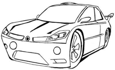 Desenhos De Carros De Corridas Para Pintar
