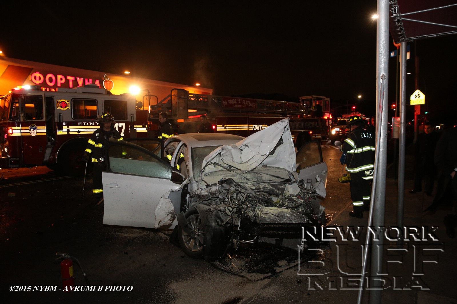 New York Buff Media Ambulance Involved In A Accident On 18th Ave In