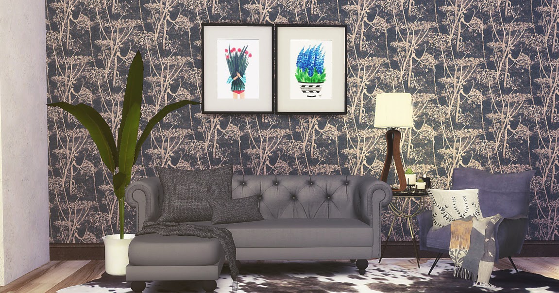 Sims 4 CC's The Best Wallpaper by RachelsSimStuff