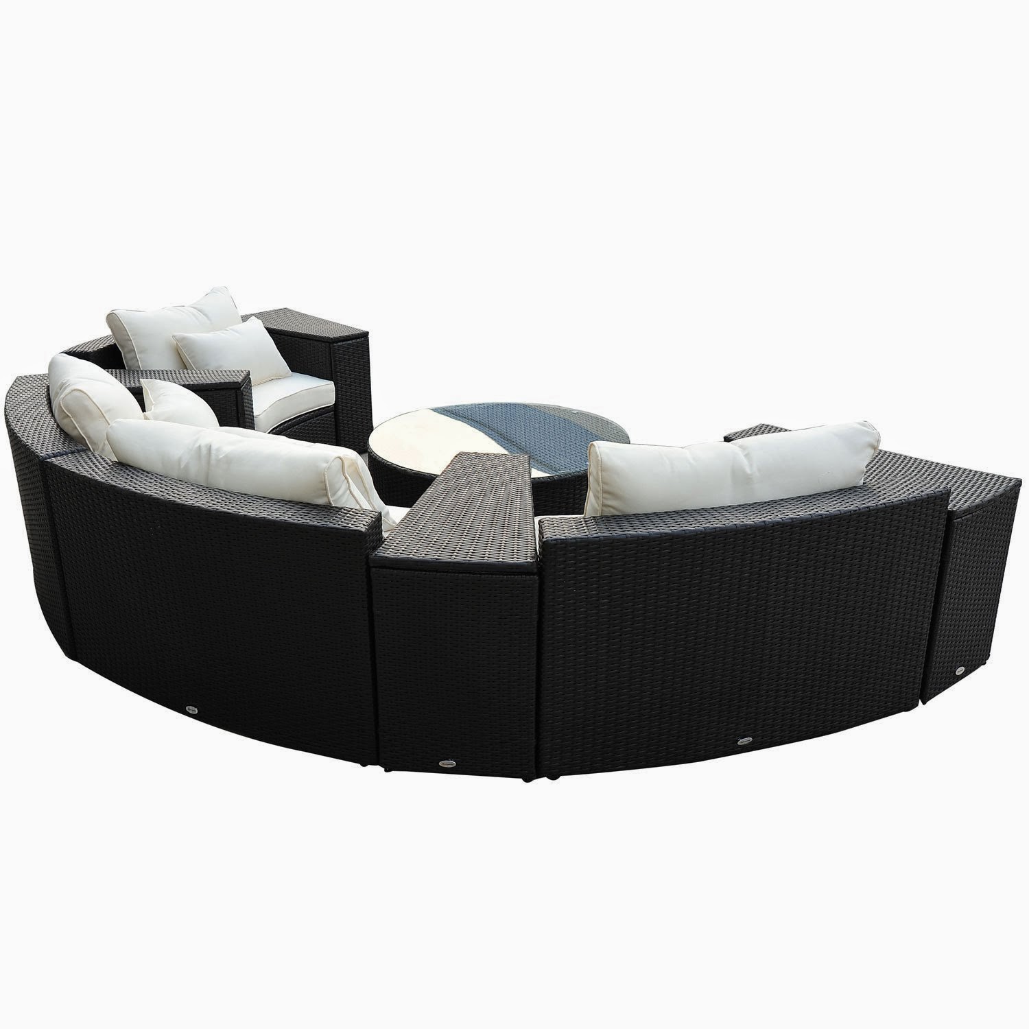 Discount Outsunny 9pc Outdoor Patio Rattan Wicker