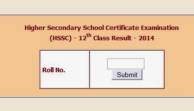 MPBSE 12th Result 2014 Online