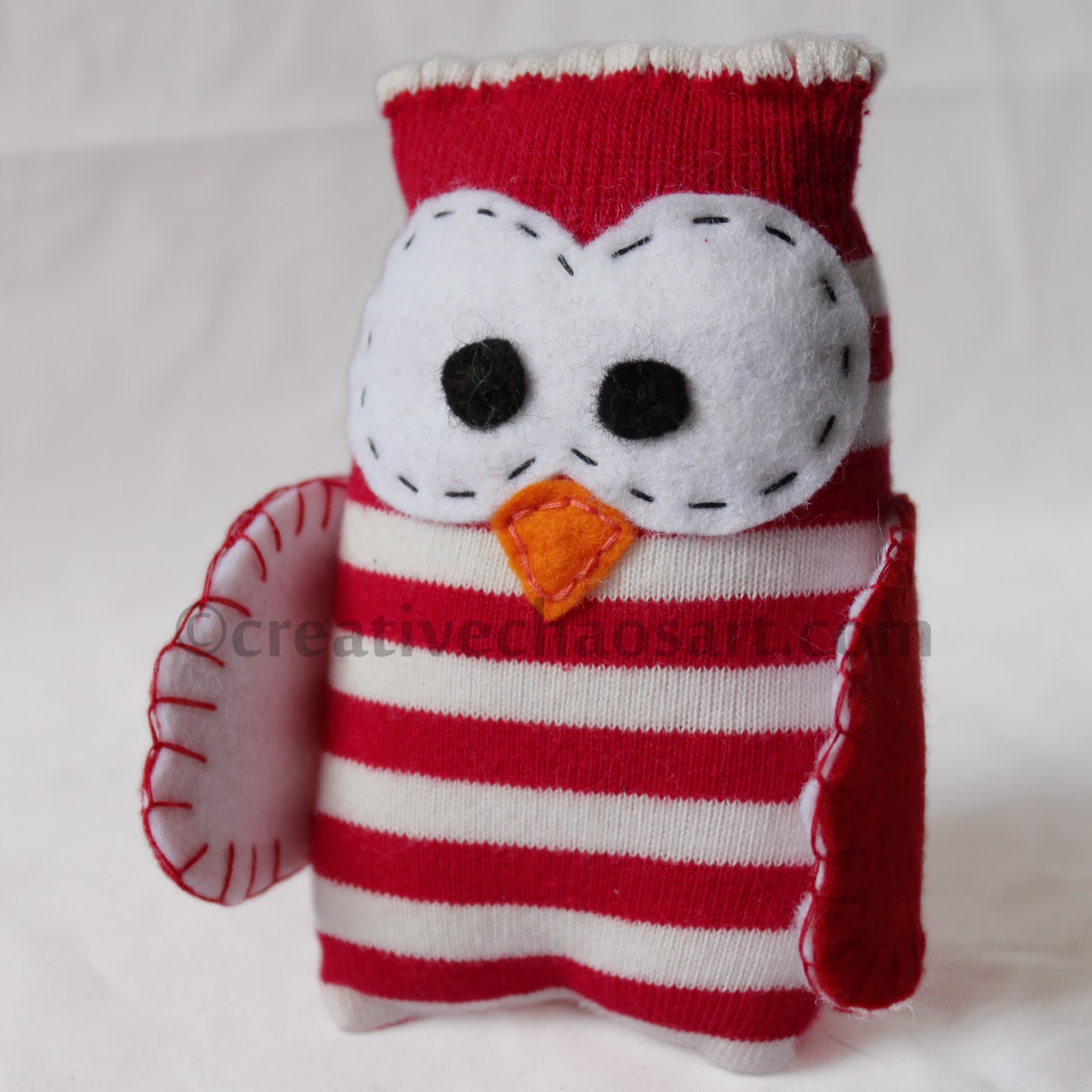 Creative Chaos Art Sock Owls