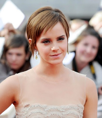 Emma Watson Short Hairstyles Pixie Fringe