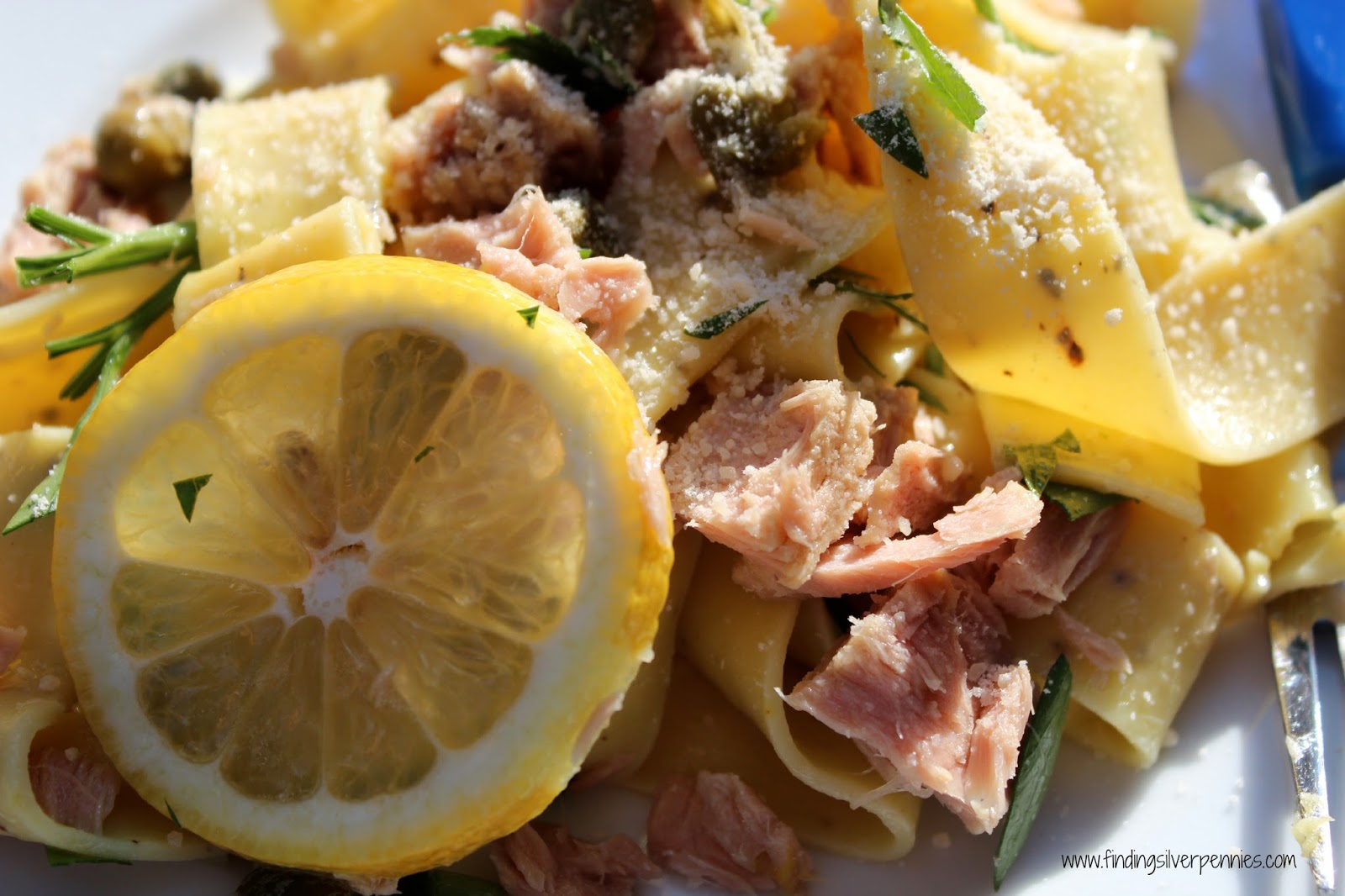 Easy Tuna & Lemon Pappardelle Finding Silver Pennies