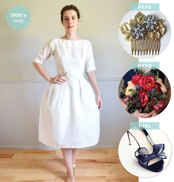 STYLE vintage wedding dresses from etsy The Sweet Escape Creative Studio