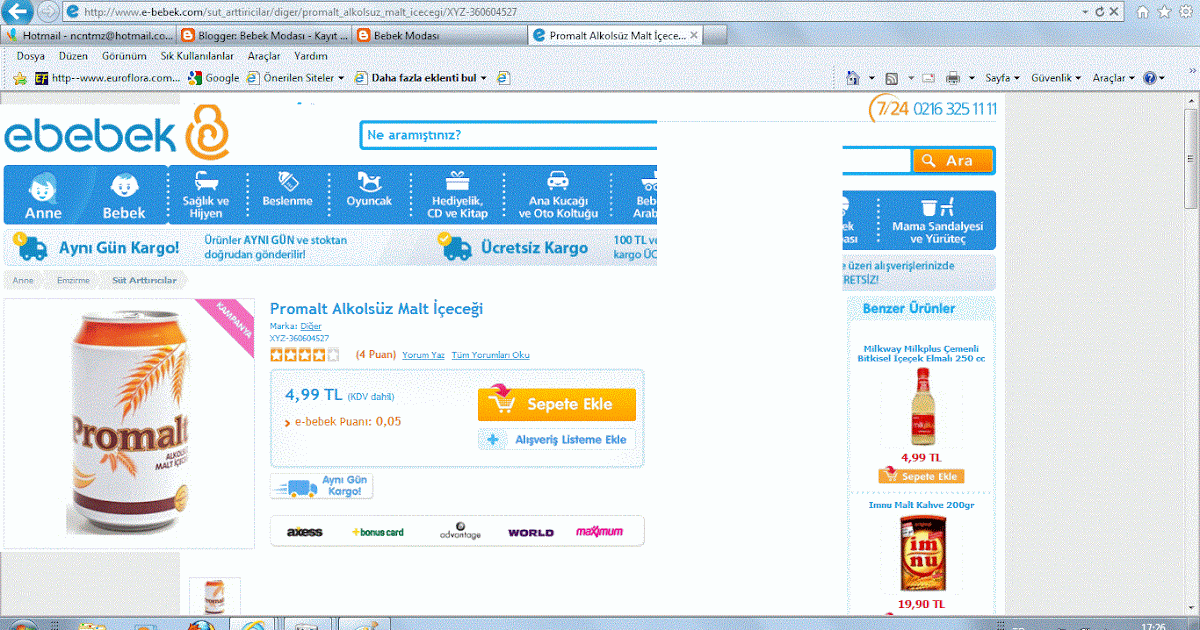 Bebek Hakkında Herşey Annler için Alkolsüz Malt İçeceği Bebek Hakkında Herşey Annler için Alkolsüz Malt İçeceği