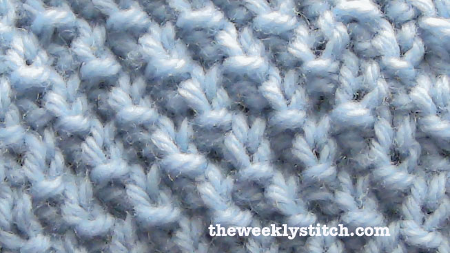 Moss Stitch, Double Moss Stitch, Seed Stitch, Double Seed Stitch The Weekly...