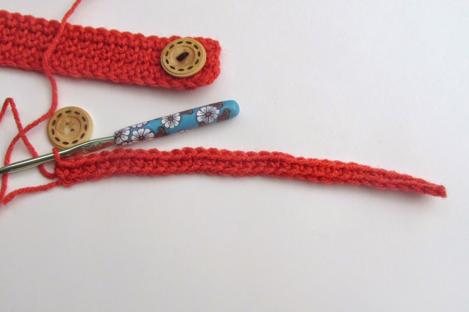 Grammy Dirlam Free Crochet Pattern Buttoned Wrist Band