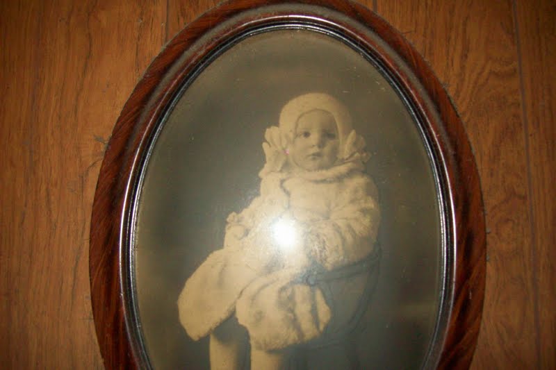 Life in a Deer Yard ANTIQUE OVAL (PICTURE FRAMES WITH BUBBLE GLASS