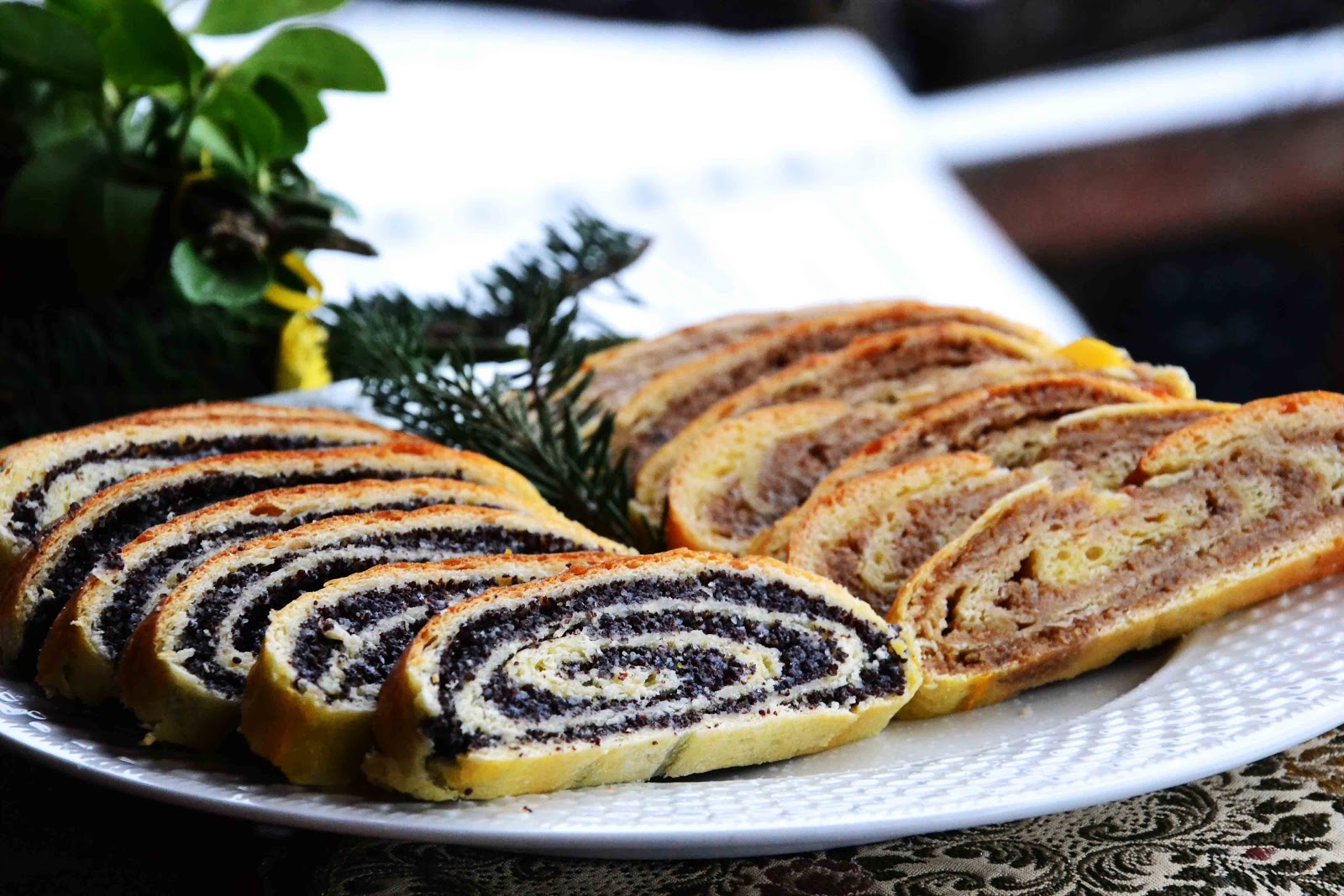 Bejgli Hungarian Poppy Seed and Walnut Rolls