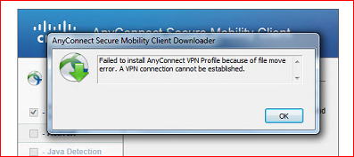 cisco anyconnect secure mobility client install error cisco anyconnect secure mobility client install error