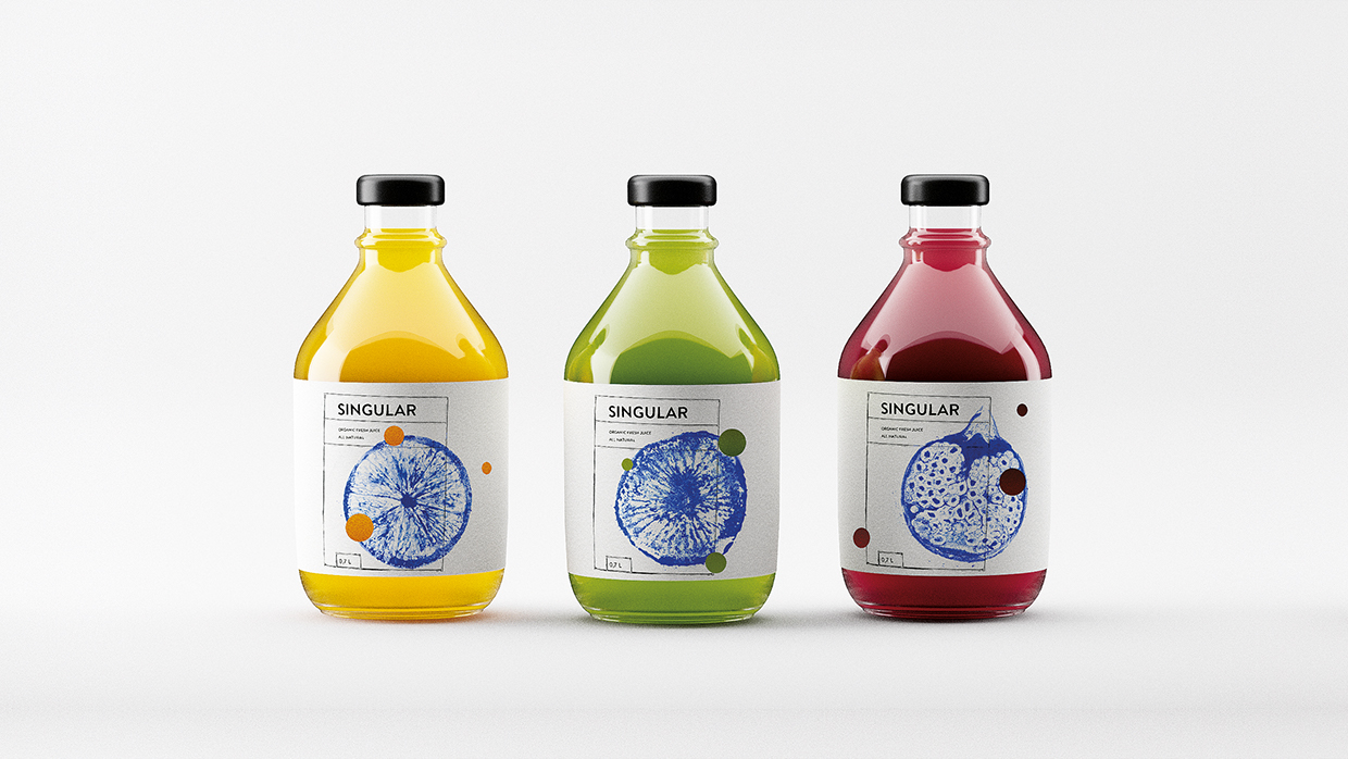 SINGULAR Fresh Juice (Concept) on Packaging of the World Creative