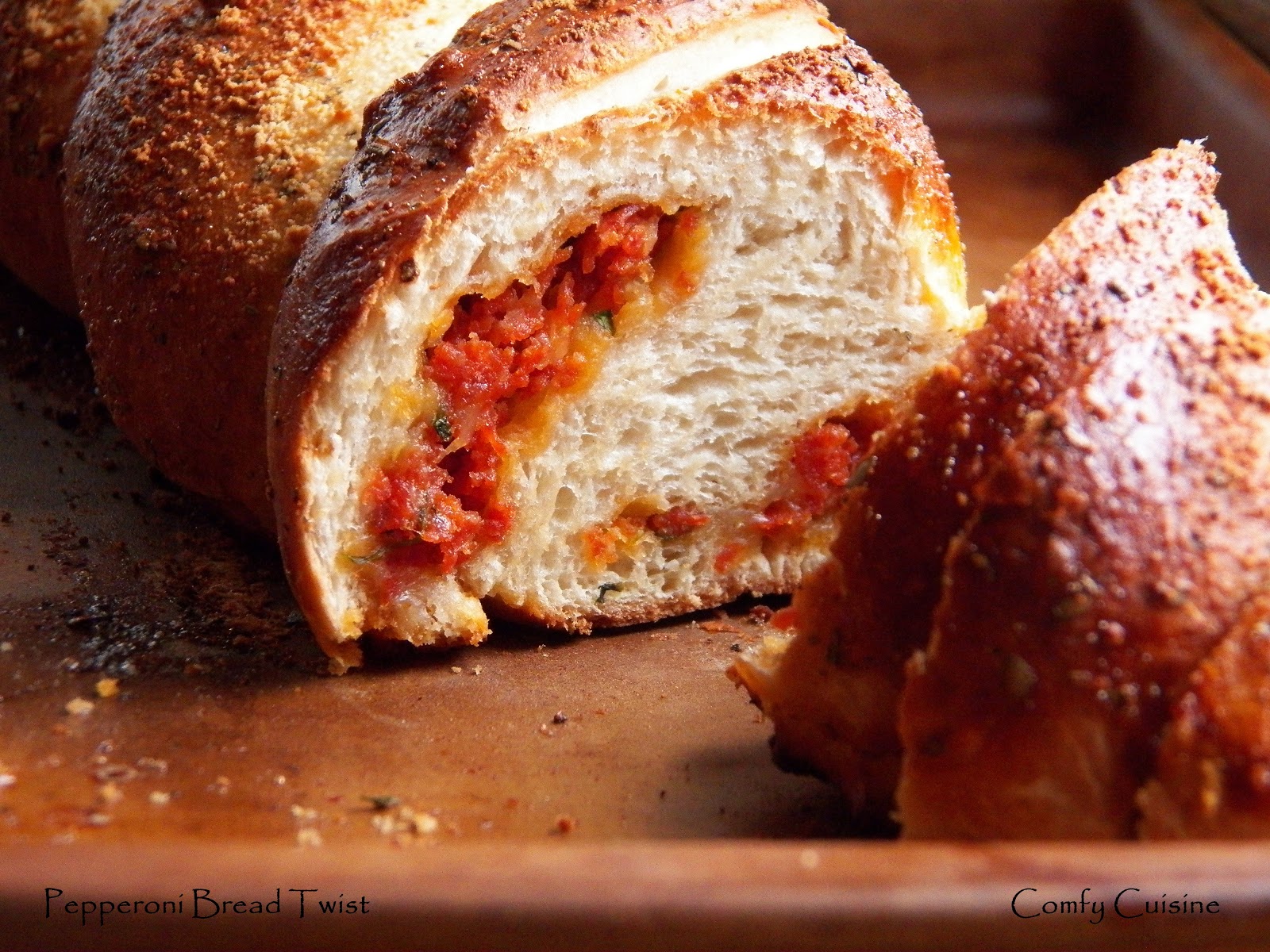 Comfy Cuisine Home Recipes from Family & Friends Pepperoni Bread Twist