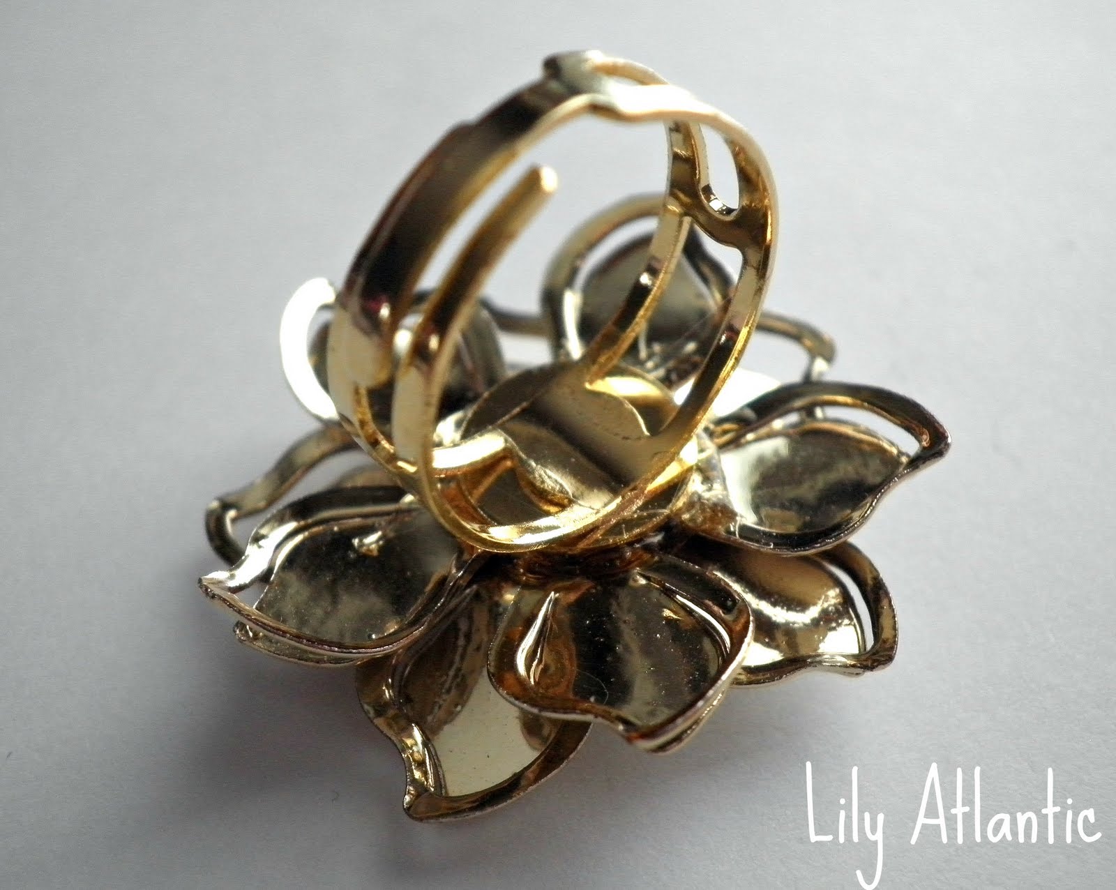 Lily Atlantic DIY Repurposed Clip On Earring to Ring