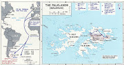 The SAS and the Falklands War (falklands war map)