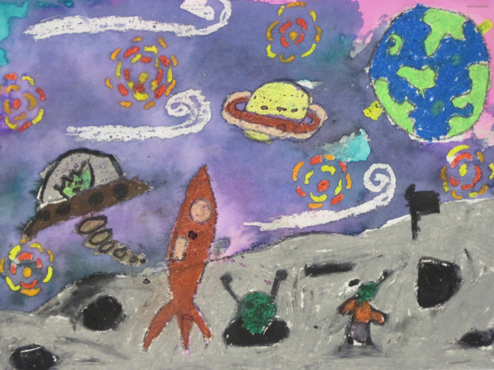 Lines, Dots, and Doodles: Starry Night on the Moon, 3rd Grade