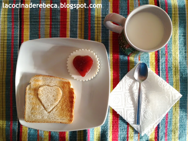 Desayuno romántico para San Valentín