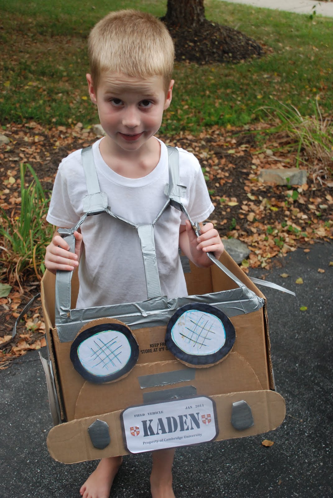 Motherhood "Perfected" Cardboard Jeep