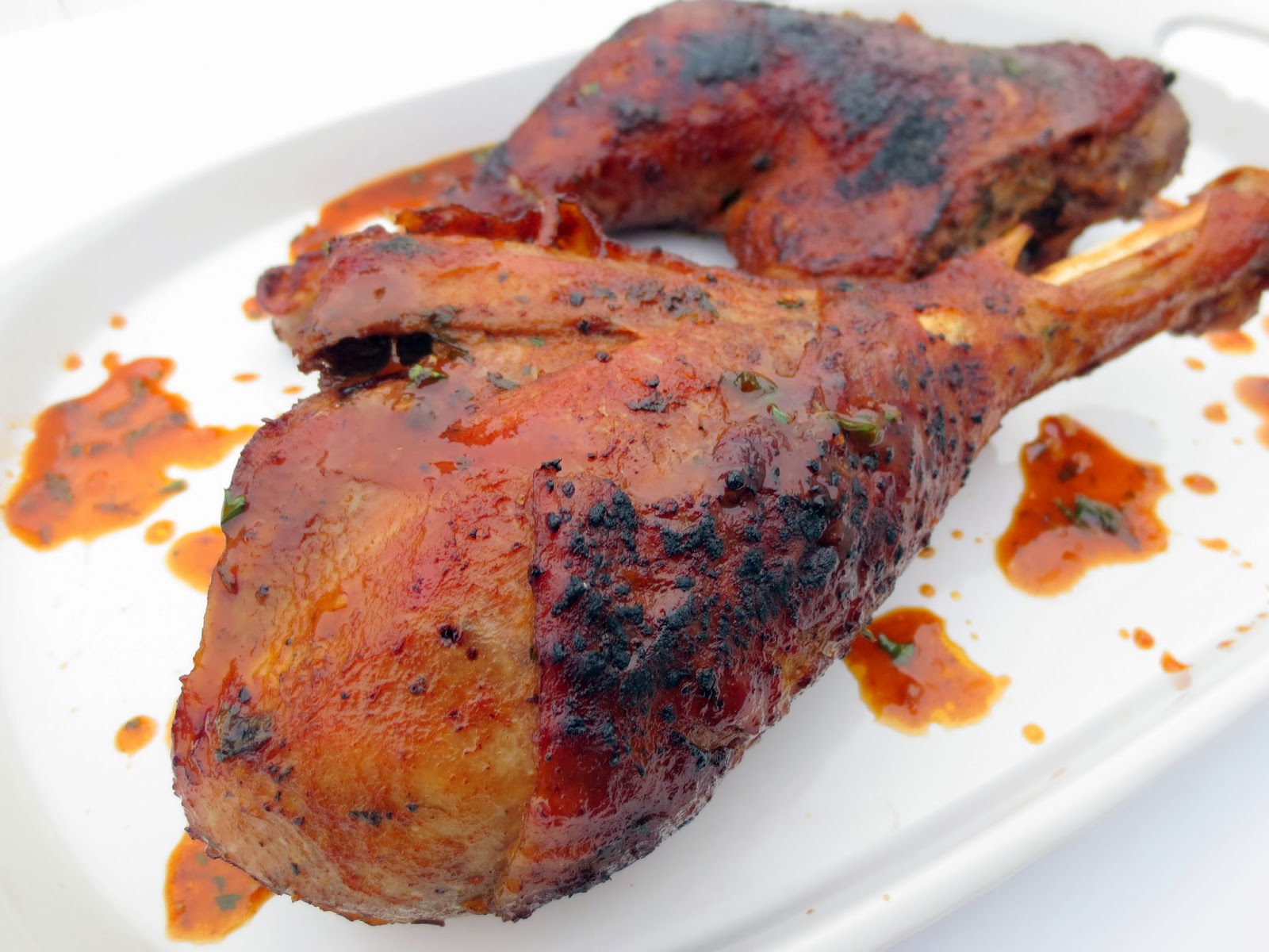 The Owl with the Goblet Honey Garlic Barbecue Roasted Turkey Legs