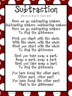 Groveton Eaglets: Math Poems and Songs