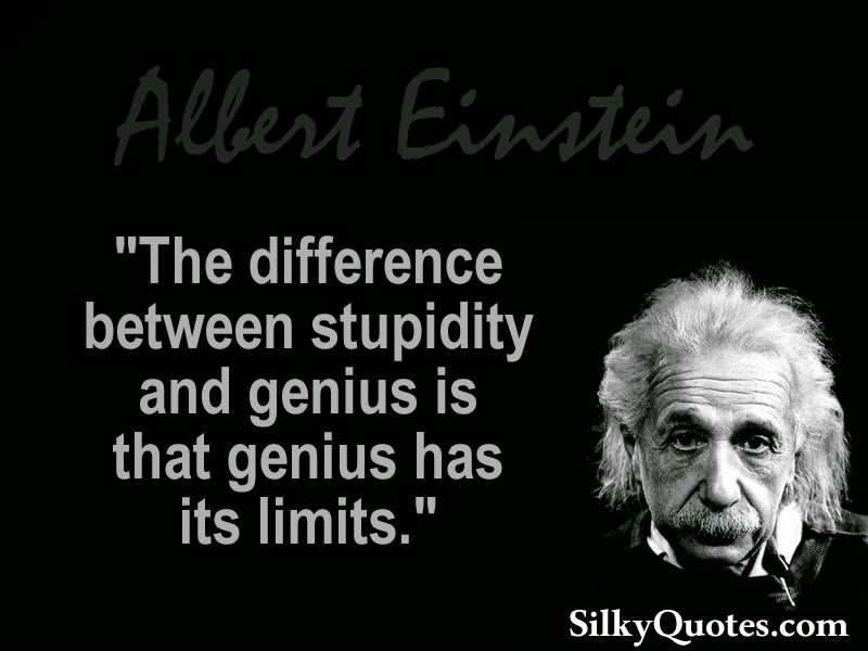 Albert Einstein Quotes Stupidity. QuotesGram