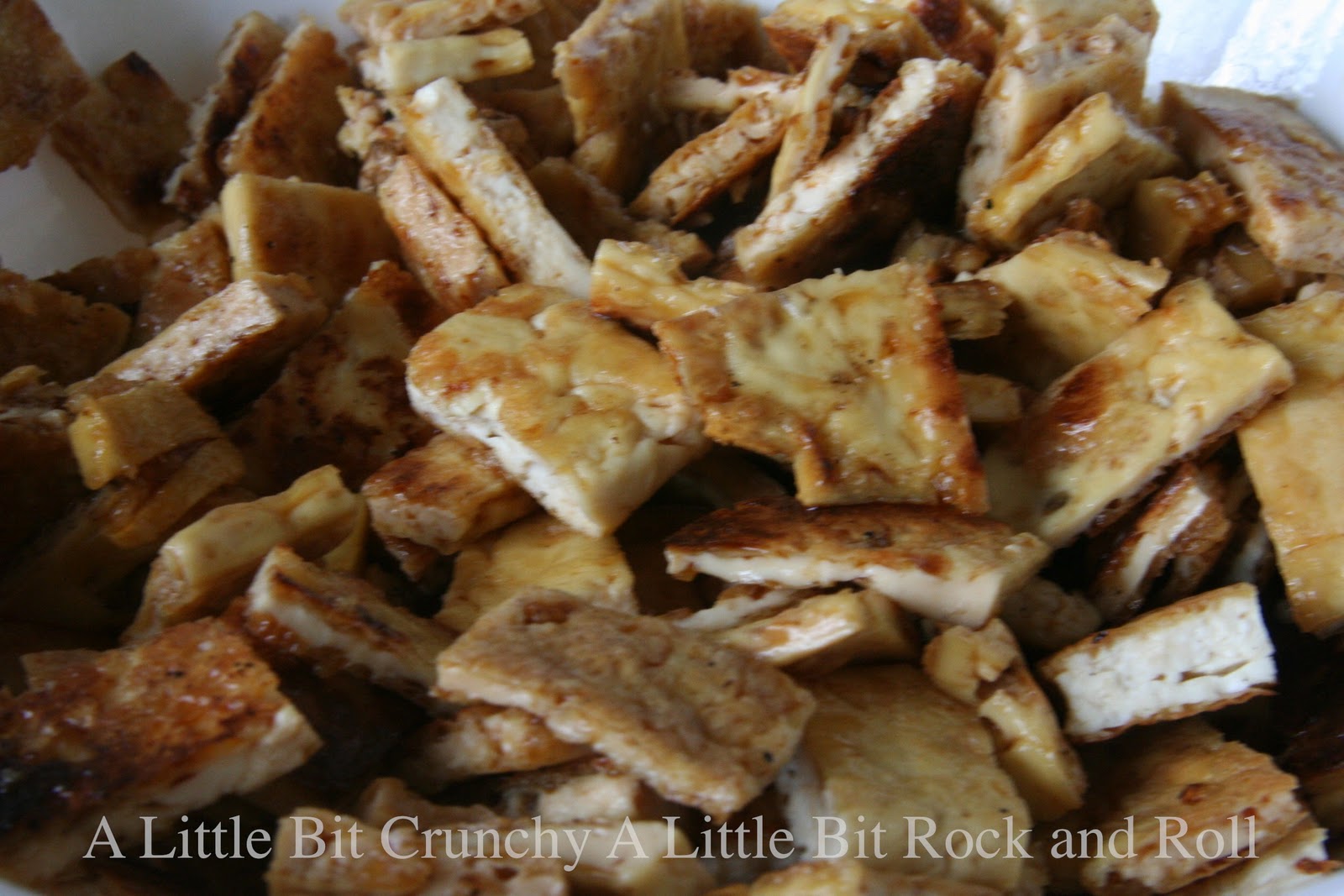 A Little Bit Crunchy A Little Bit Rock and Roll "Dry Fry" Tofu Stir