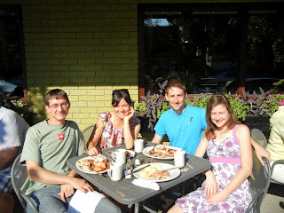 Breakfast with old friends in Minneapolis, Minnesota