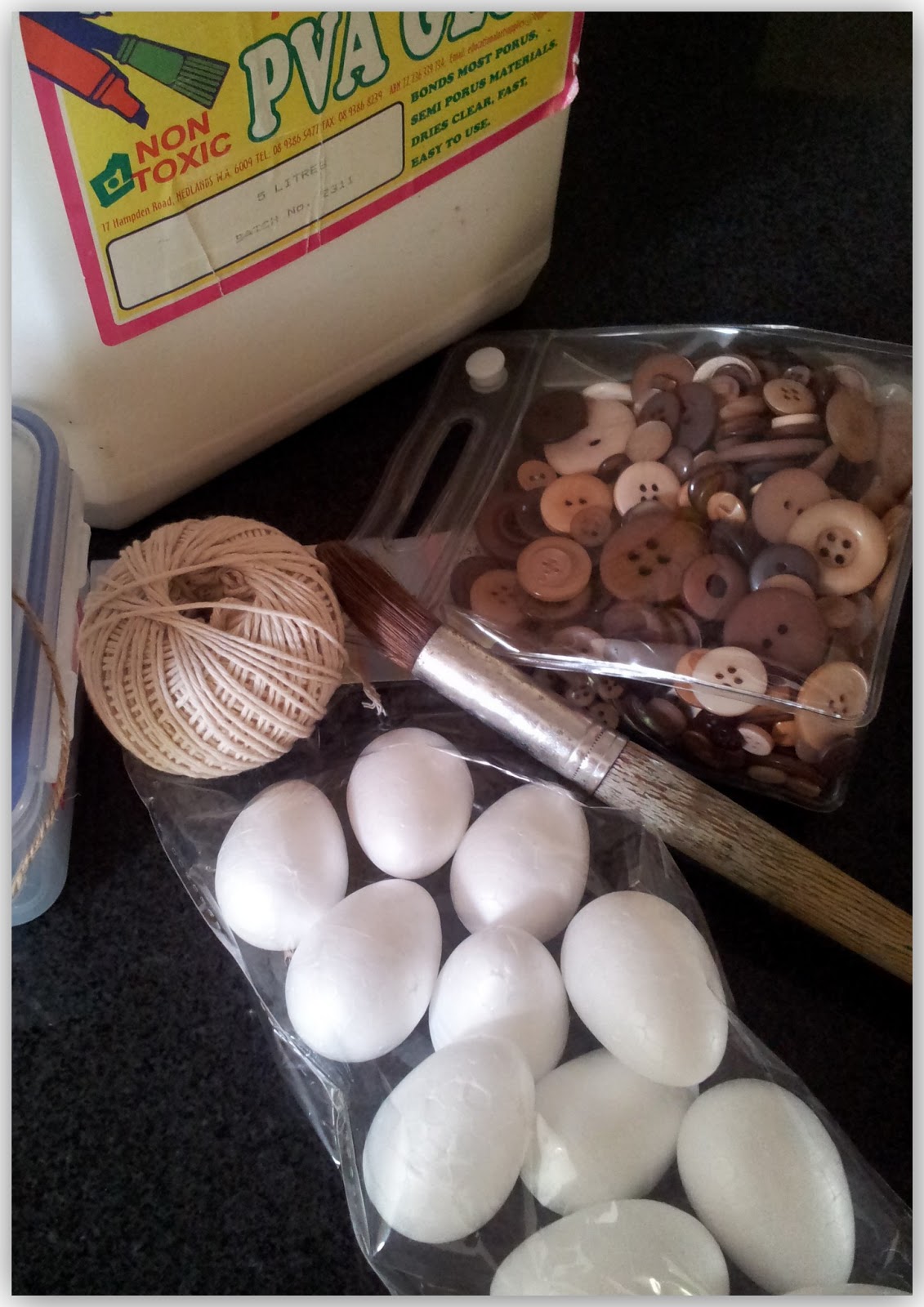 FitzBirch Crafts Twine Wrapped Easter Eggs