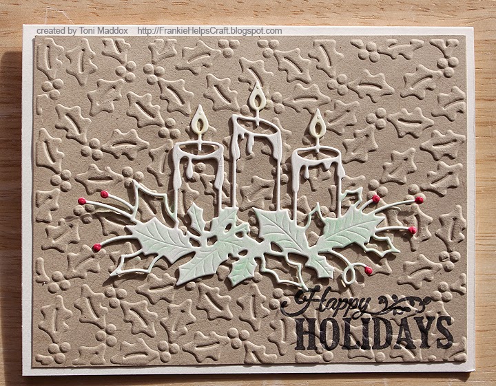 Frankie Helps Craft Krafty Candles