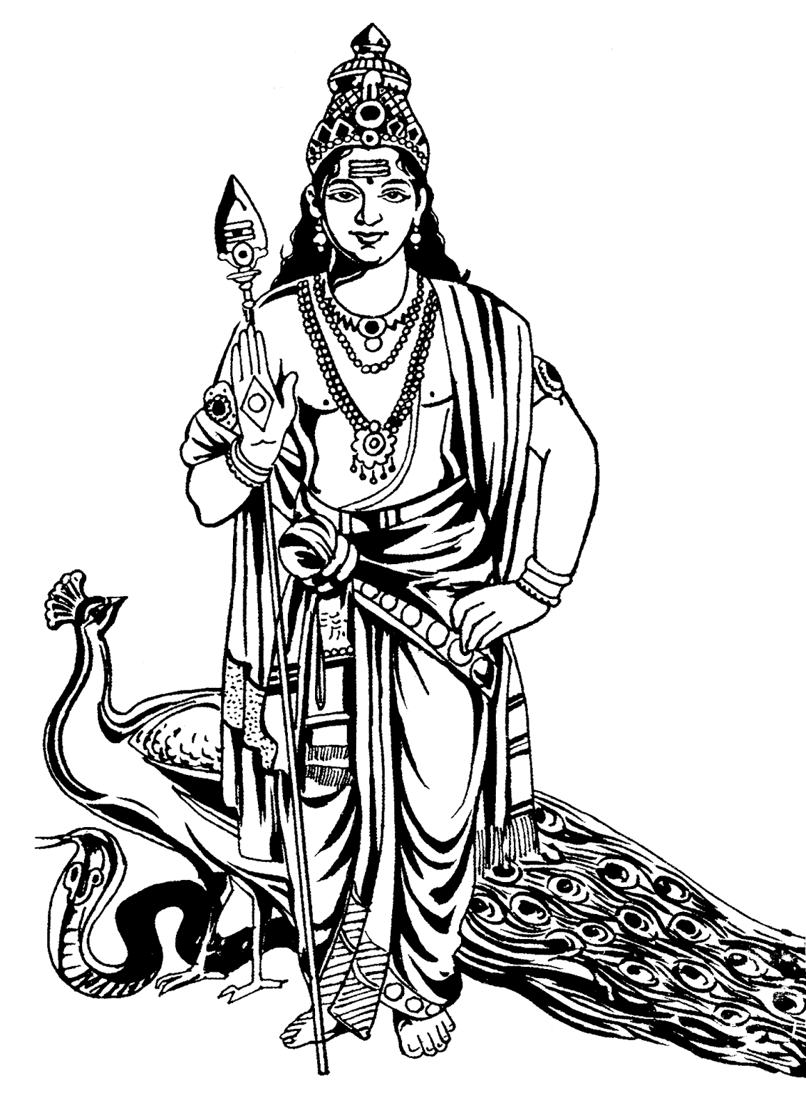 Line Art God Images : Tamil cliparts lord muruga line art