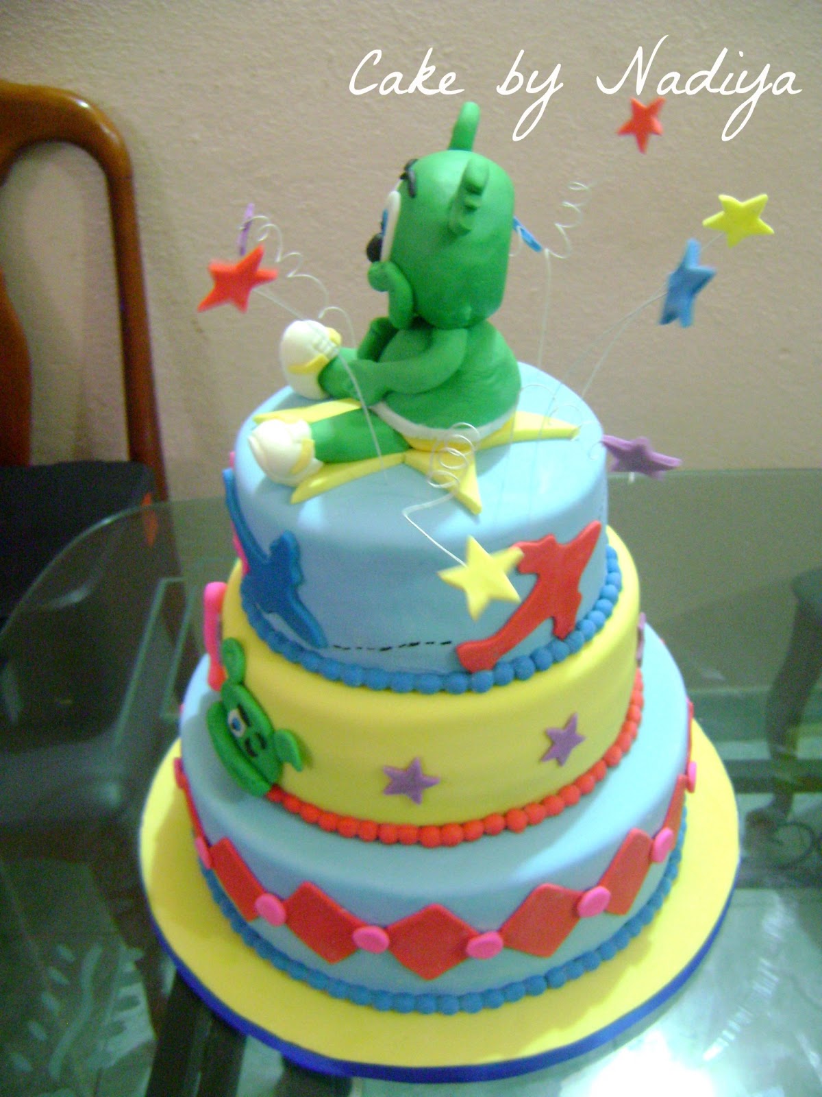 Nadiya's Tastes Of Maldives Gummy Bear Cake ( Butter cake with butter