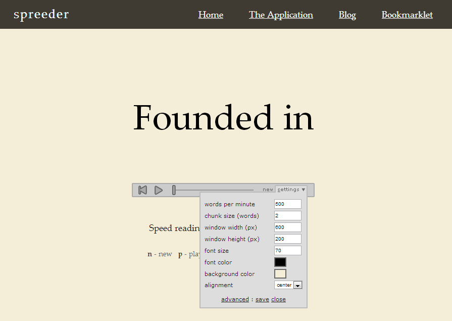 ESL Trail Free Online Speed Reading Tool