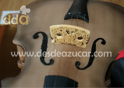 tarta fondant, tarta, tarta violin, mafalda, MSC, 