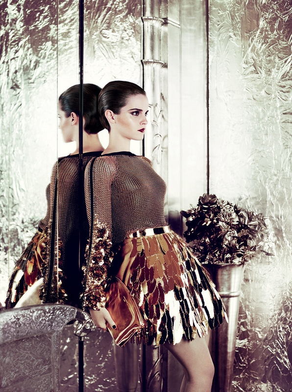 emma watson vogue 2011 us. hair Emma Watson Covers Vogue