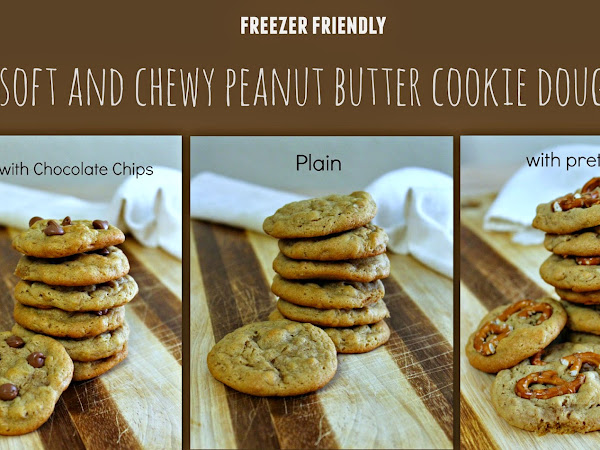 Freezer Friendly Soft and Chewy Peanut Butter Cookie Dough