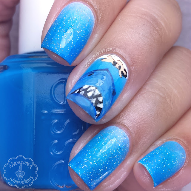 Nail Art: Shark Week feat. Jaws