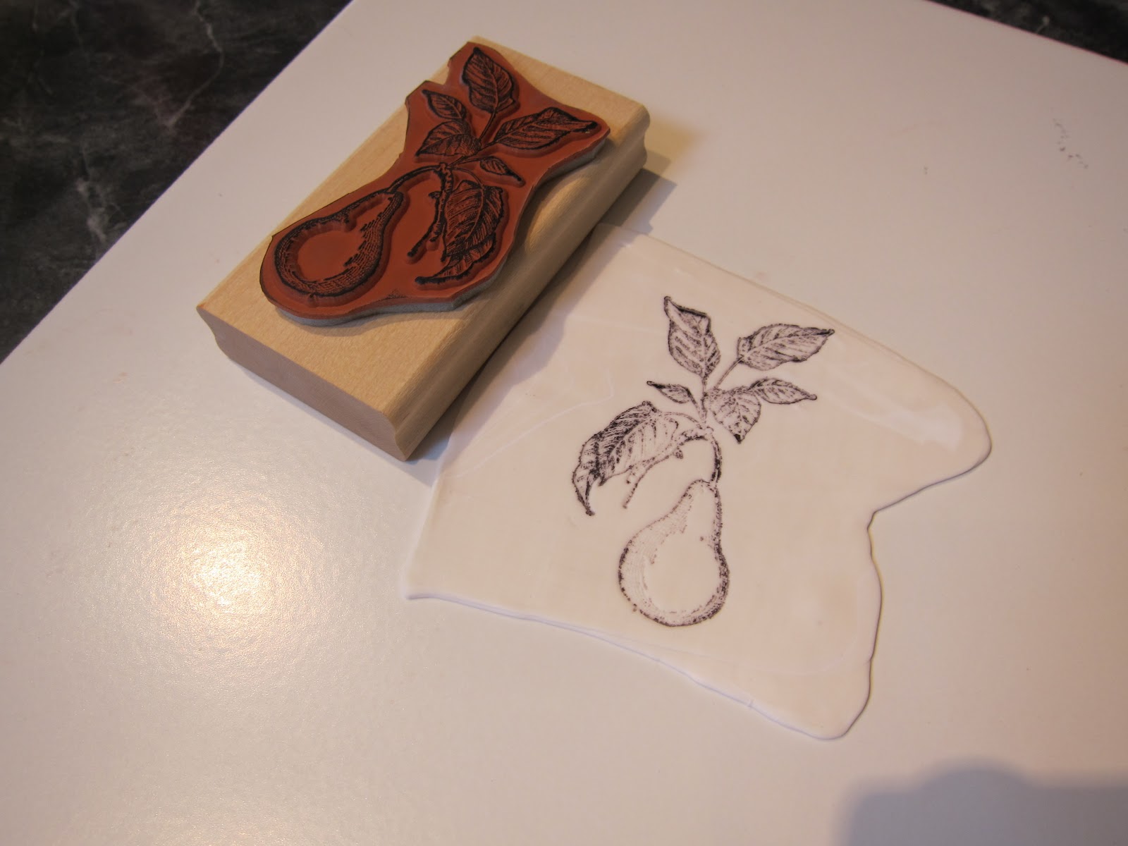 Creative Sprinkle Rubber Stamping on Polymer 3D Effects