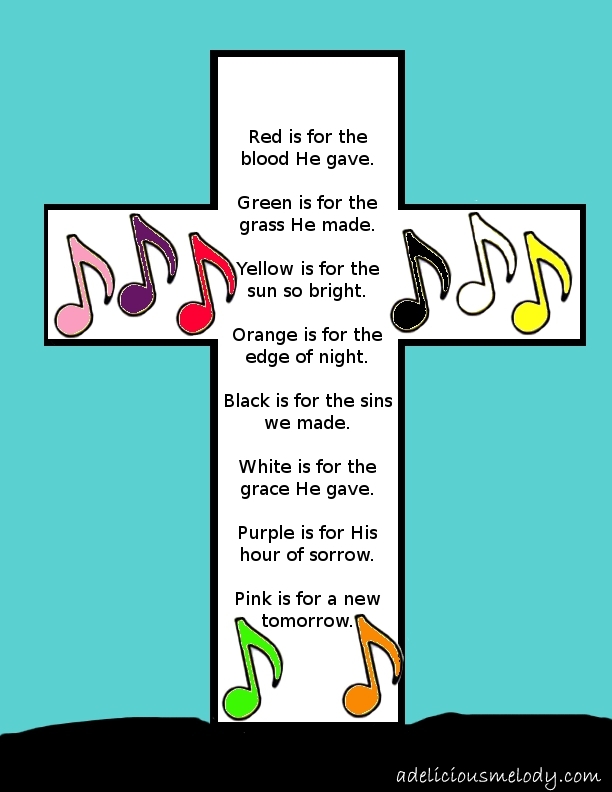 A Delicious Melody Easter Craft Poem And Song