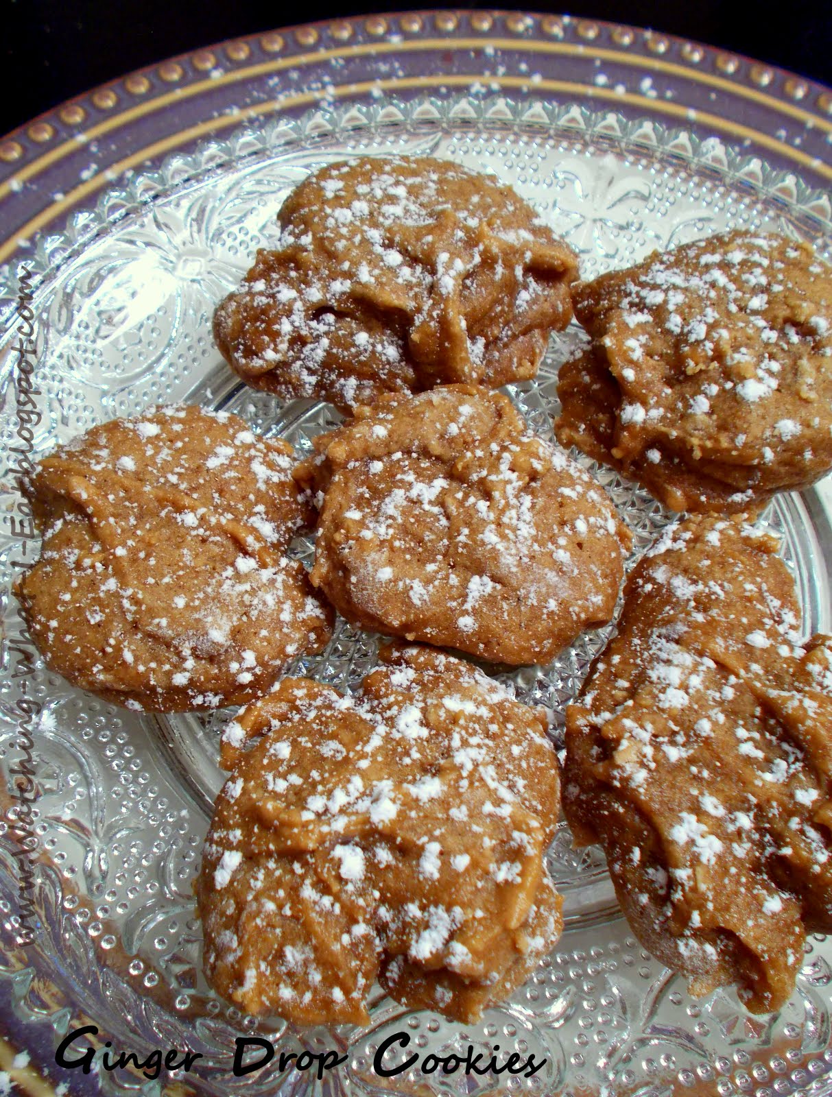 Watching What I Eat Ginger Drop Cookies salvaging a sticky, ooey