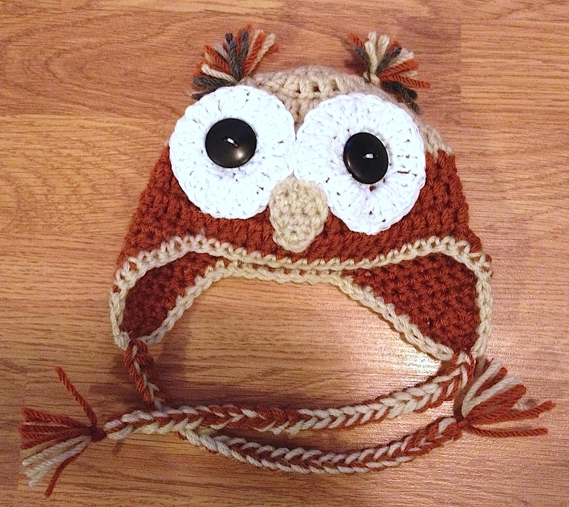Learn how to crochet OWL BABY HAT