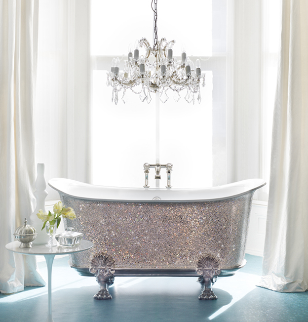 Luxury Life Design Catchpole And Rye's SwarovskiEncrusted Bathtub